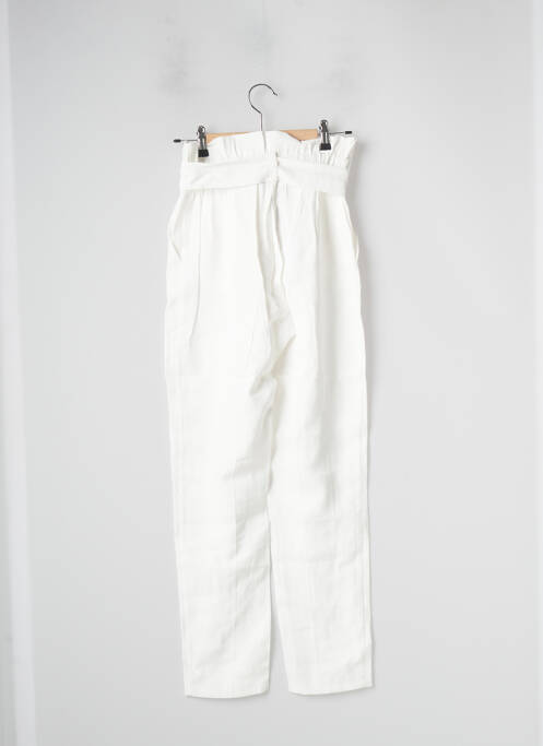 Pantalon droit blanc RUE DES ABBESSES pour femme