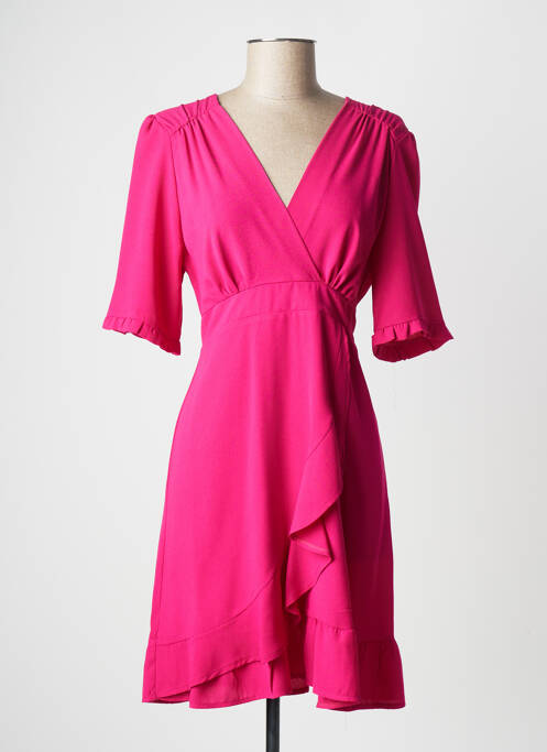 Robe courte rose RUE DES ABBESSES pour femme