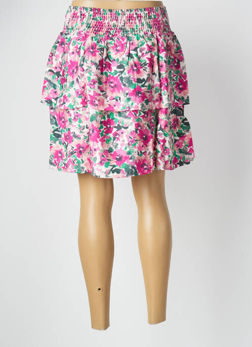 Jupe courte rose GRACE & MILA pour femme