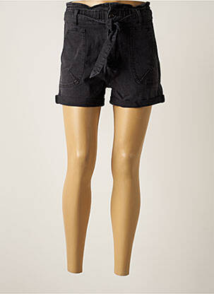 Short finition revers taille haute noir ORAIJE femme