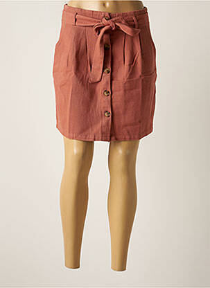 Jupe courte poches marron Y'COO femme