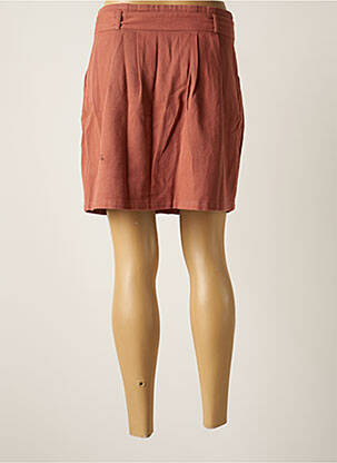 Jupe courte poches marron Y'COO femme