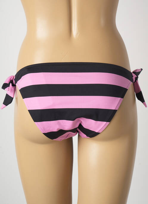 Bas de maillot de bain effet matière satinée bikini noir ANDRES SARDA femme