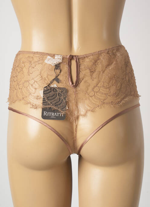 Culotte haute marron RITRATTI pour femme