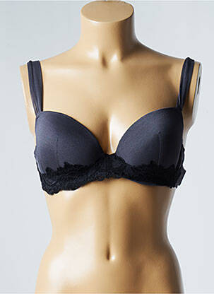 Soutien-gorge effet matière satinée haut soutien-gorge moulé gris ANDRES SARDA femme