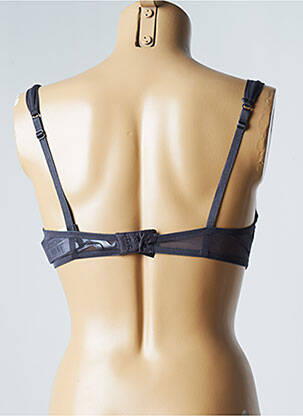 Soutien-gorge effet matière satinée haut soutien-gorge moulé gris ANDRES SARDA femme