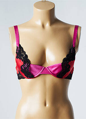Soutien-gorge effet matière satinée haut soutien-gorge push-up rose ANDRES SARDA femme