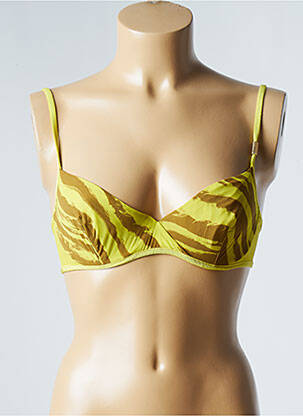 Soutien-gorge effet matière satinée haut soutien-gorge emboitant vert ANDRES SARDA femme