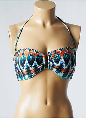 Haut de maillot de bain stretch haut bandeau bleu LENNY NIEMEYER femme