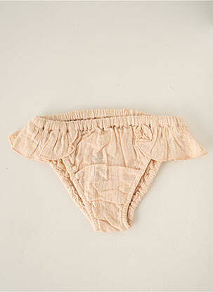 Bas de maillot de bain tissage satiné rose LOUIS*LOUISE fille