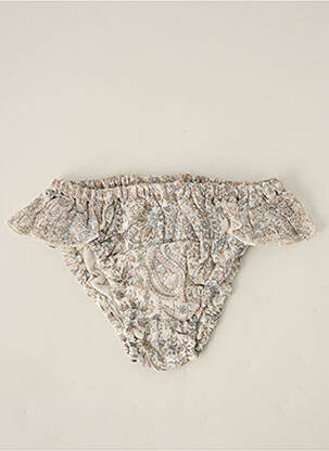Bas de maillot de bain tissage satiné rose LOUIS*LOUISE fille