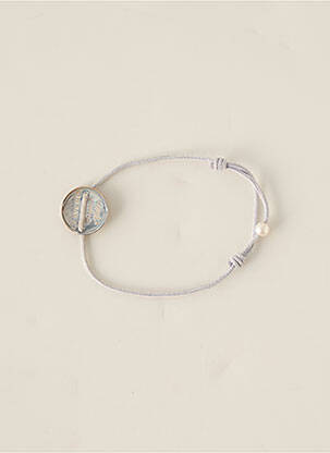 Bracelet matériaux argent gris CLAVERIN enfant