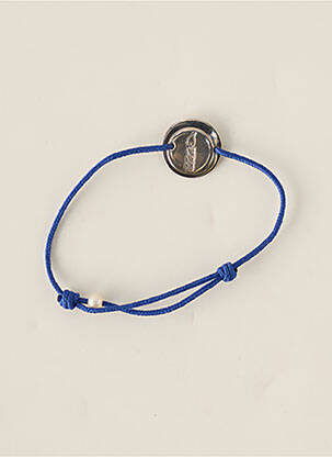 Bracelet matériaux argent bleu CLAVERIN enfant