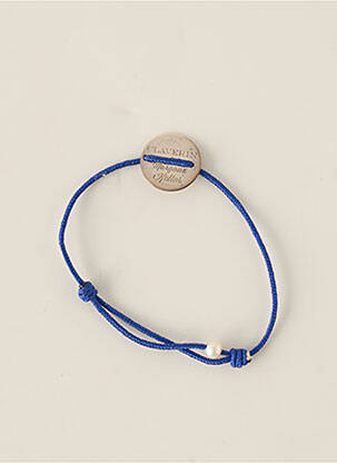 Bracelet matériaux argent bleu CLAVERIN enfant