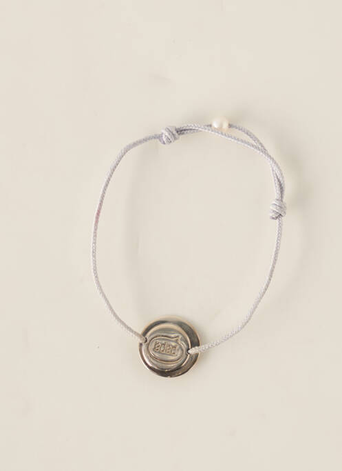 Bracelet matériaux argent gris CLAVERIN enfant