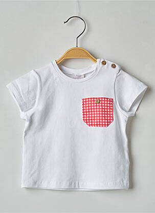T-shirt coupe droite manches courtes blanc PAZ RODRIGUEZ fille