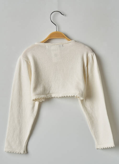 Gilet manches longues beige LES PETITS INCLASSABLES fille