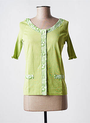 Pyjama manches courtes vert OSCALITO femme