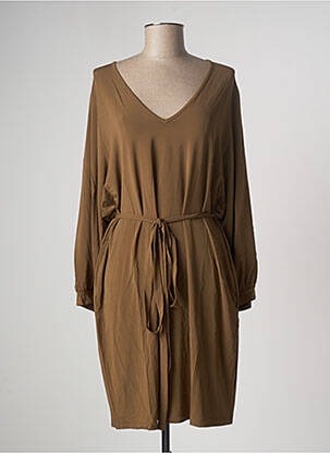 Robe mi-longue manches longues manches longues vert MAX MARA femme
