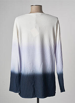 Pull tunique col rond manches longues bleu MAX MARA femme