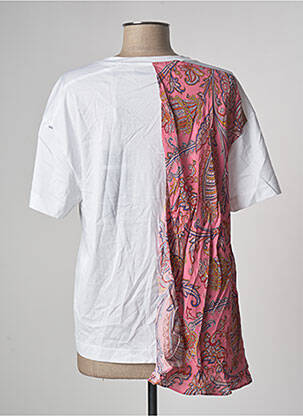 Top tissage jersey manches courtes blanc SPORTMAX femme