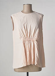 Top coupe fluide sans manche rose SPORTMAX femme
