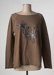 Sweat-shirt marron MARC AUREL pour femme seconde vue