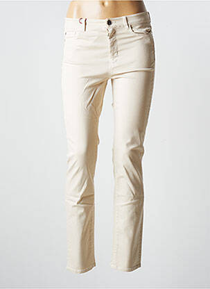 Pantalon slim taille basse taille basse beige MAXMARA femme