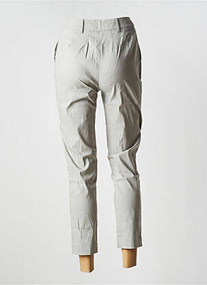 Pantalon 7/8 taille haute taille haute gris PIER ANTONIO GASPARI femme