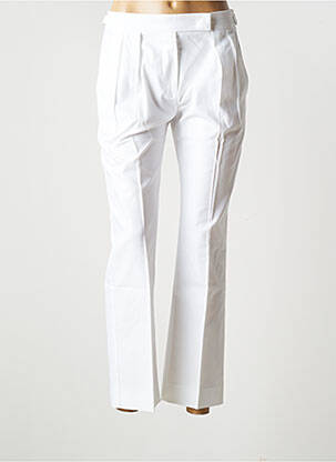 Pantalon droit blanc MAXMARA pour femme