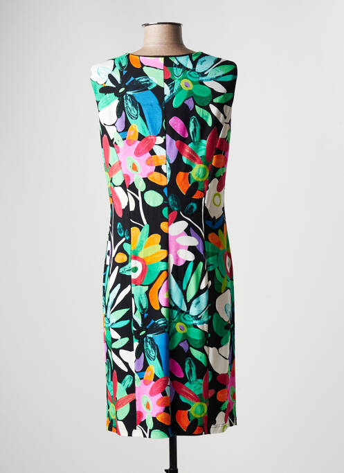 Robe mi-longue noir GEVANA pour femme