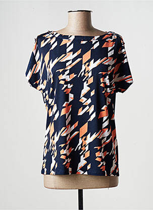 Top stretch manches courtes rose MARBLE femme