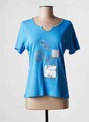 T-shirt bleu I.ODENA pour femme seconde vue