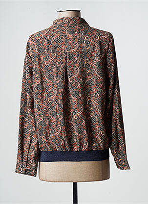 Chemisier tissage popeline manches longues marron IT HIPPIE femme