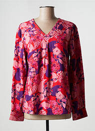Top coupe fluide manches longues rose AGATHE & LOUISE femme