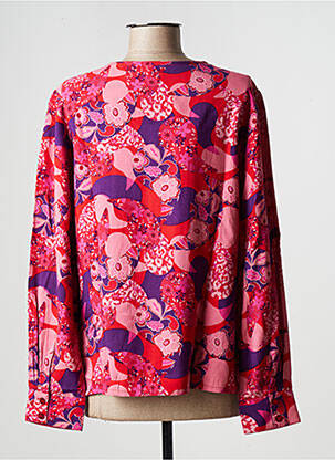 Top coupe fluide manches longues rose AGATHE & LOUISE femme