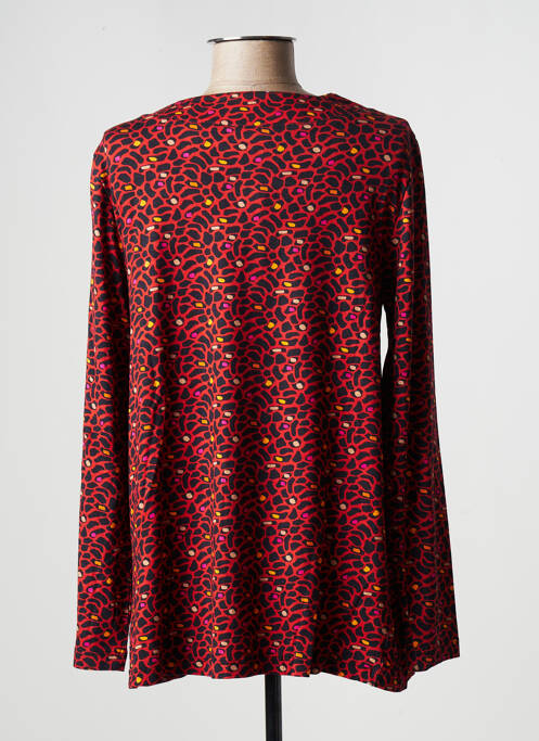 Top stretch manches longues rouge AGATHE & LOUISE femme
