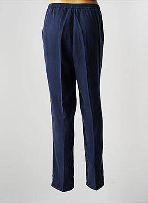 Pantalon droit tissage popeline taille normale bleu COMME ÇA femme
