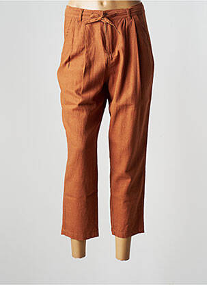 Pantalon 7/8 taille haute taille haute marron JENSEN femme