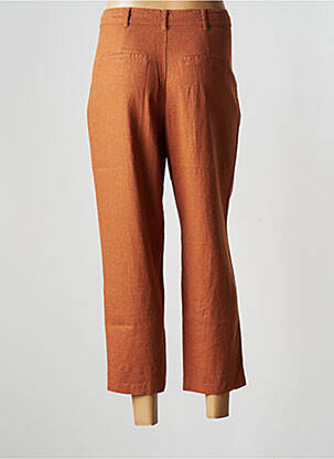 Pantalon 7/8 taille haute taille haute marron JENSEN femme