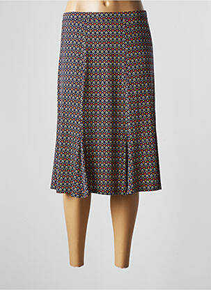 Jupe mi-longue taille normale bleu GEVANA femme