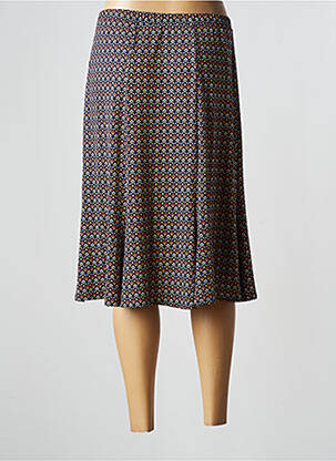 Jupe mi-longue taille normale bleu GEVANA femme