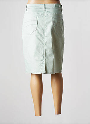 Jupe mi-longue stretch vert GRIFFON femme