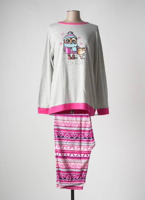 Pyjama rose MASSANA pour femme