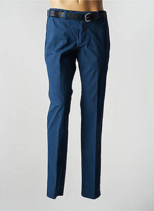 Pantalon chino bleu LUIGI MORINI pour homme