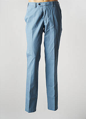 Pantalon chino bleu LUIGI MORINI pour homme