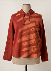 Sweat-shirt à capuche orange BARBARA LEBEK pour femme seconde vue