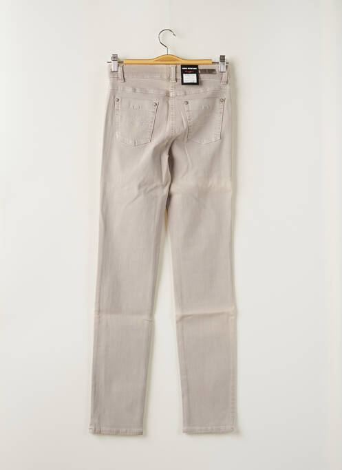 Pantalon slim gris ANNA MONTANA pour femme