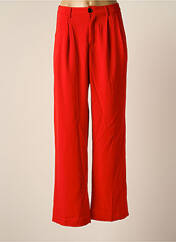 Pantalon large rouge ELENZA BY L&L pour femme seconde vue