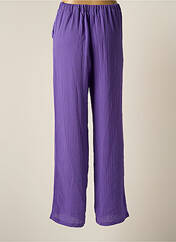Pantalon large violet PIECES pour femme seconde vue